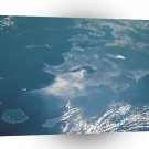 World Space Mountains Streams Satellite Imagery Land Waves A1 Xlarge Canvas