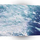 World Space Mountains Streams Satellite Imagery Snow Stream A1 Xlarge Canvas