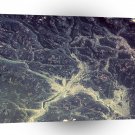 World Space Mountains Streams Satellite Imagery Waterflow Altitude A1 Xlarge Canvas