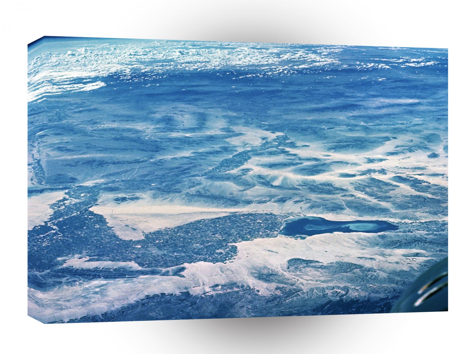 World Space Orbit Satellite Imagery City View High Above Earth A1 Xlarge Canvas