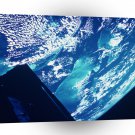 World Space Orbit Satellite Imagery Upside Down Photo View A1 Xlarge Canvas