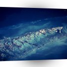 World Space Sea Satellite Imagery Clear Sea A1 Xlarge Canvas