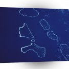 World Space Sea Satellite Imagery Sumerged Water Islands A1 Xlarge Canvas
