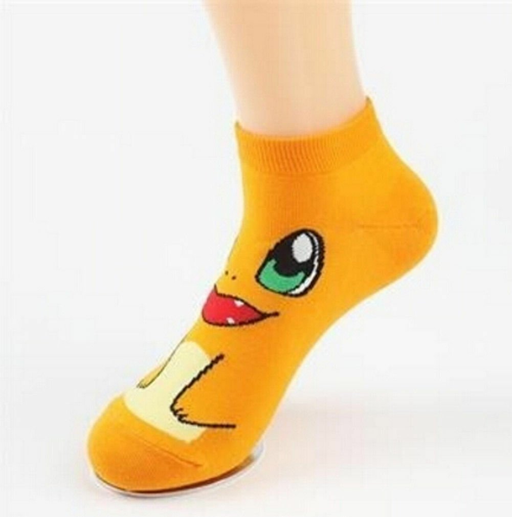 Pokemon Charmander Socks Size 5.57.5 Ankle Cut