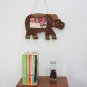 02 Elephant sawdust Wall Decor Picture Frames - Gold color - Size 4x6