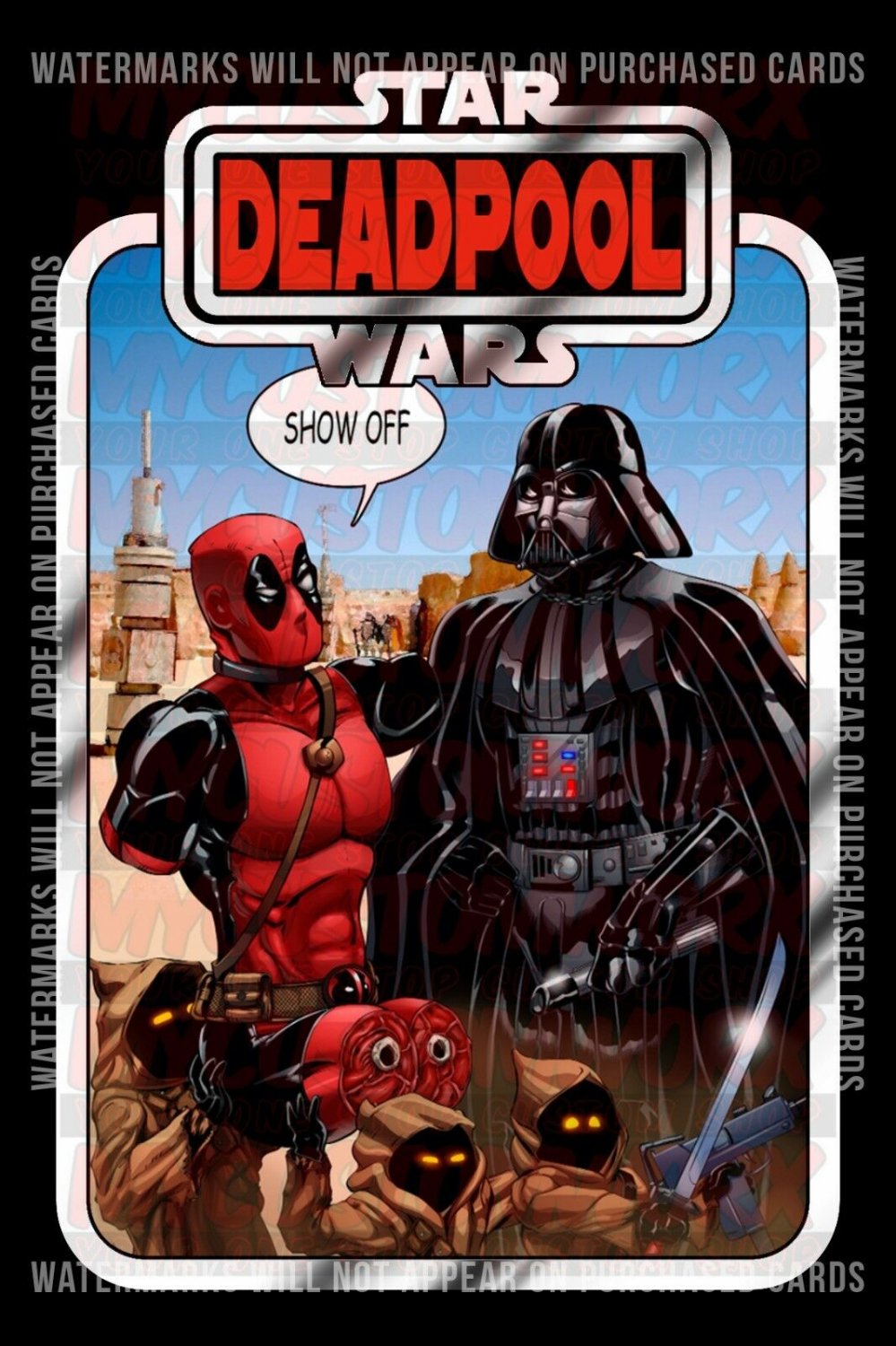Star Wars Deadpool Parody 006 - Custom Lego Card Back w/Blister - No Minifigure