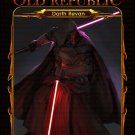 Custom Star Wars Old Republic Darth Revan Lego Size Card Back  (V2)
