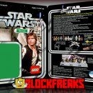Custom Star Wars Vintage 12-Back Han Solo Lego Card Back