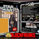 Custom Star Wars Vintage 12-Back Darth Vader Lego Card Back