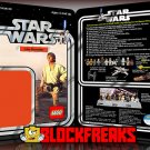 Custom Star Wars Vintage 12-Back Luke Skywalker Lego Card Back