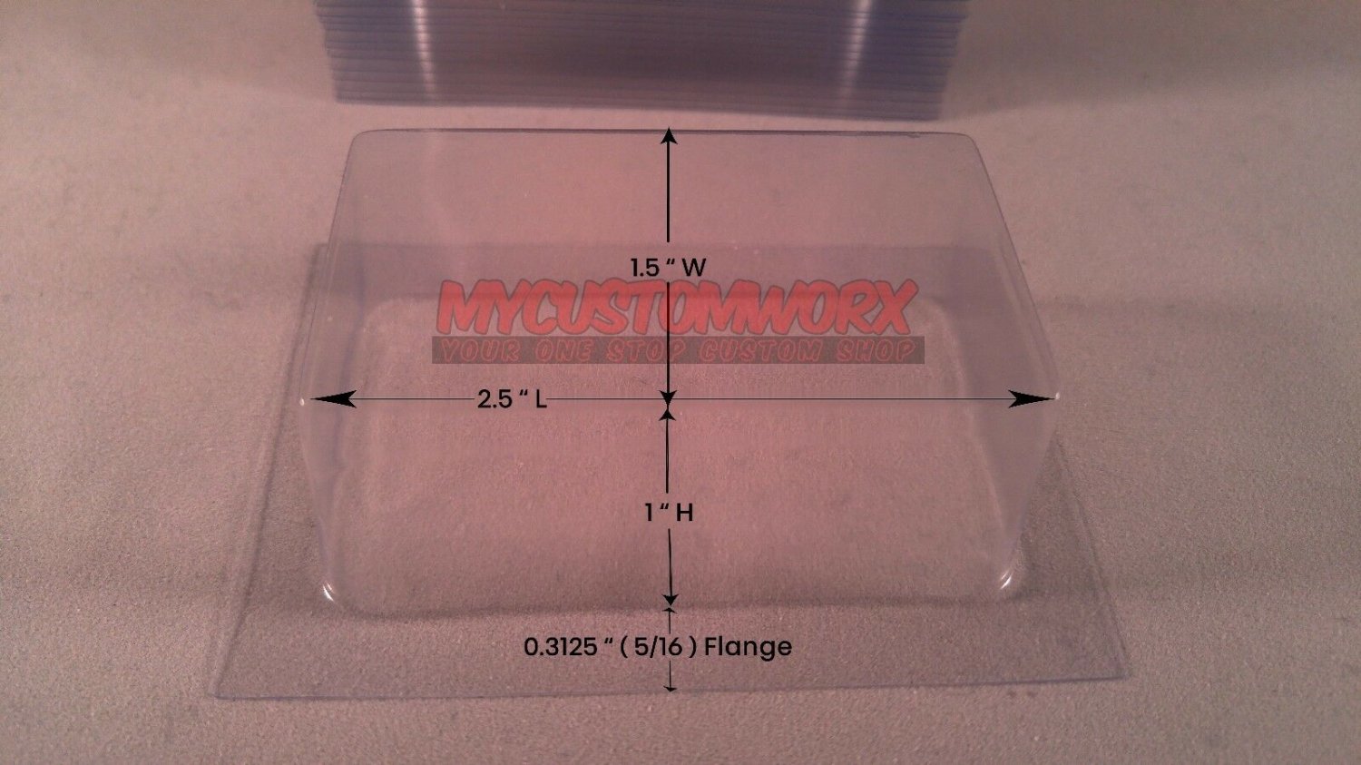 10 BLISTER/BUBBLE FOR CUSTOM LEGO OR SMALL FIGURE CARD BACKS (2.5" x 1.5" x 1")