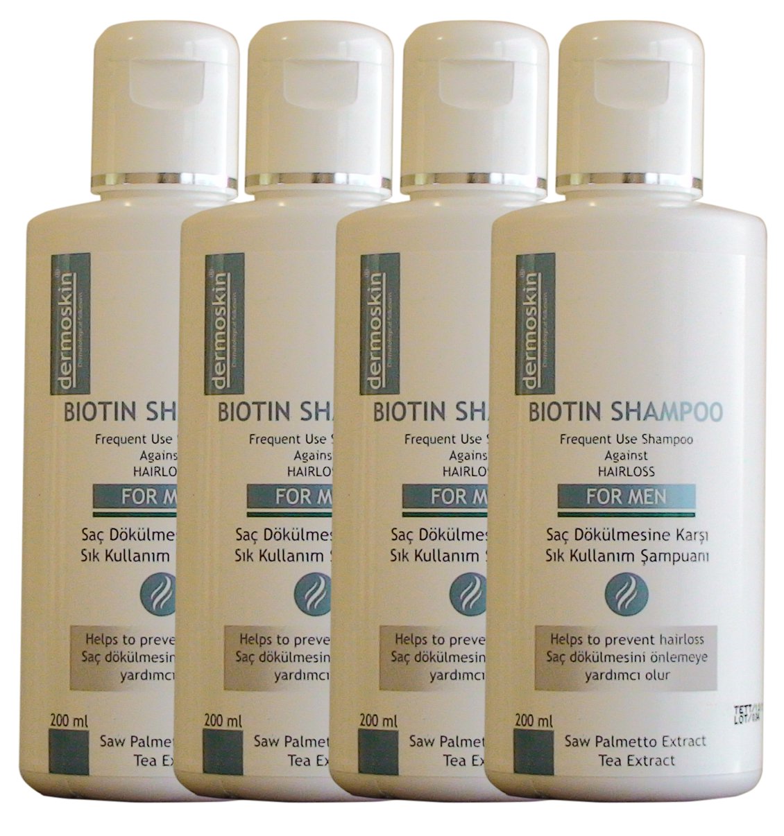 Biotin  shampoo for men 4 bottles