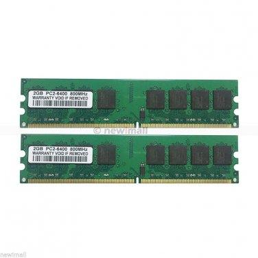 New 4GB 2X2GB PC2-6400 DDR2 800MHz 240Pin Desktop Memory DIMM RAM