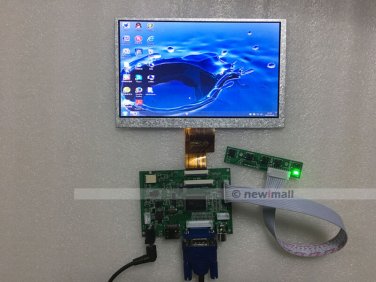 7" inch LED LCD panel HDMI-VGA-2AV Driver Board Kit 1024x600 for Raspberry Pi