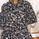 American Sweetheart SS Black Floral Button Down Top Petite Large American Sweetheart SS Black Floral Button Down Top Petite Large