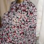 Women's TwoTwenty Sheer Floral Button Down Top, 3/4 Sleeve, Small