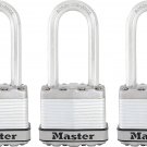 Master Lock Padlock, Magnum Laminated Steel Lock, 1.75 in. Wide, M1XTRILH (Pack of 3-Keyed Alike)