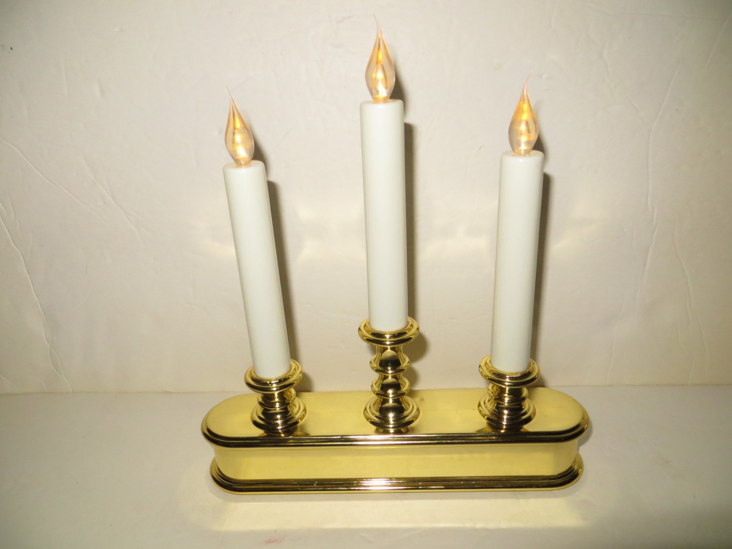 Triple Flameless LED Candle Sticks Window Candelabra