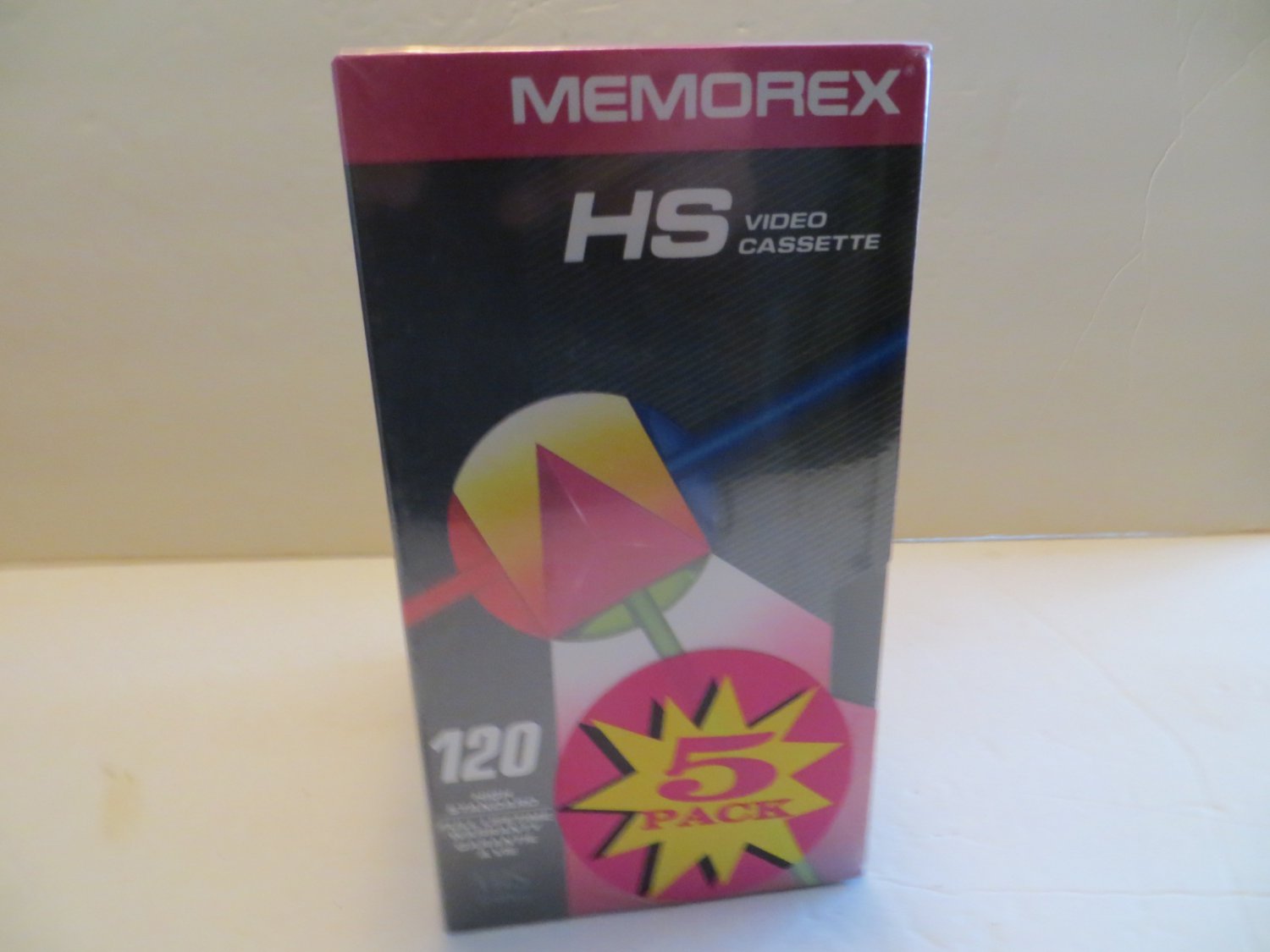 Memorex 5 Pack T-120 VHS Tapes