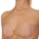 Strapless Self Adhesive Reusable Padded Invisible Push Up Bra (B) Nude