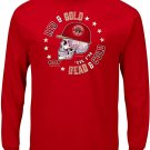San Francisco Football Fans. Red & Gold Til I'm Dead and Cold Red T-Shirt (Long Sleeve, 2XL)