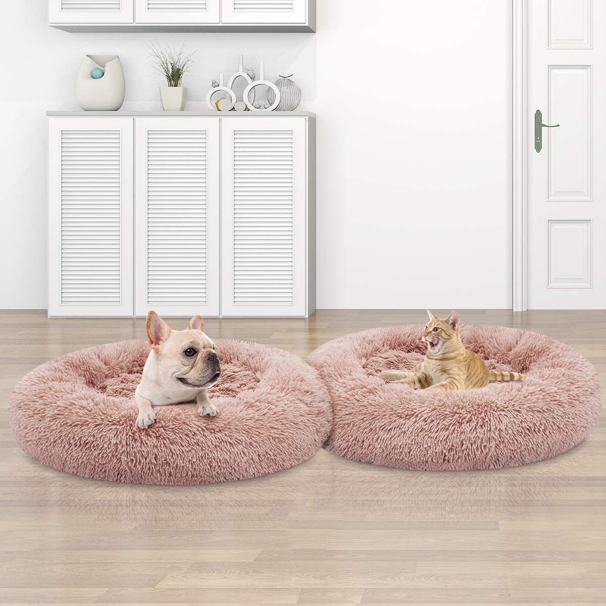 MIXJOY Orthopedic Dog Bed Comfortable Donut Cuddler Round, Ultra Soft