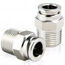 Tailonz Pneumatic Stainless Steel Male Thread Push to Connect Fittings