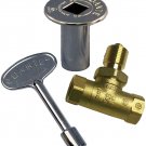 Dante Products Combo Pack with Straight 1/2-Inch, Quarter-Turn Ball Valve