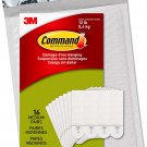 Command PH204-16NA, Holds up to 12 lbs, 16 pairs Picture Hanging Strips, White