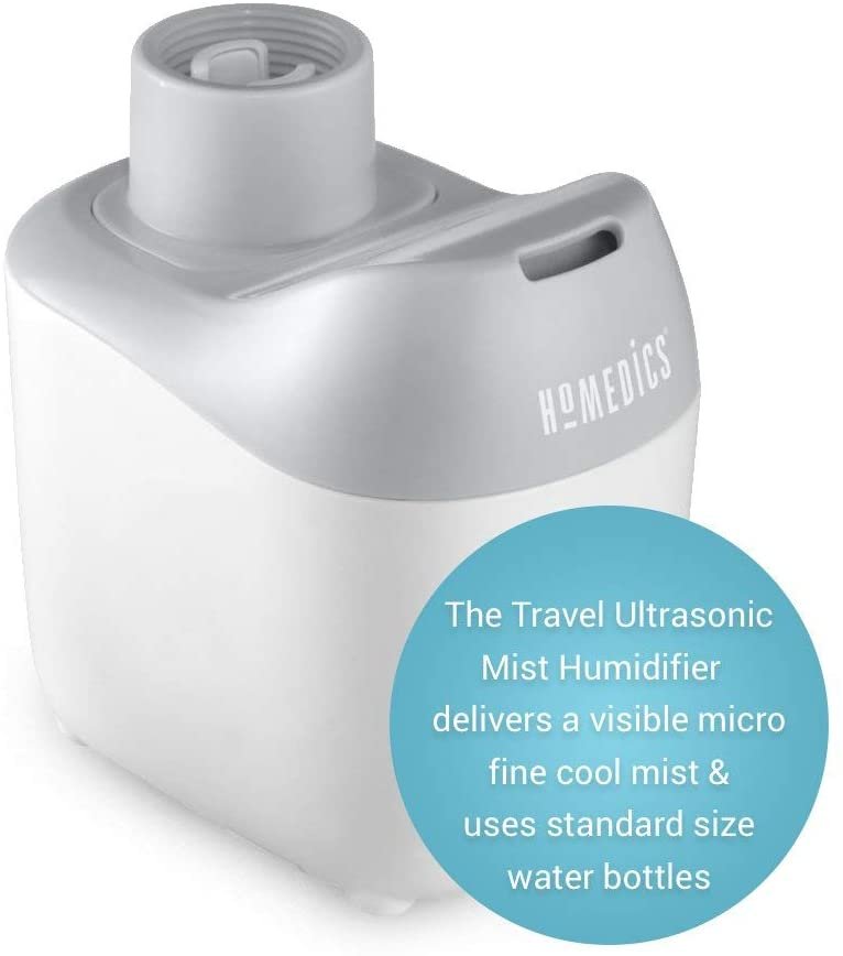 Homedics 100 sq. ft. Ultrasonic Cool Mist Water Bottle Humidifier