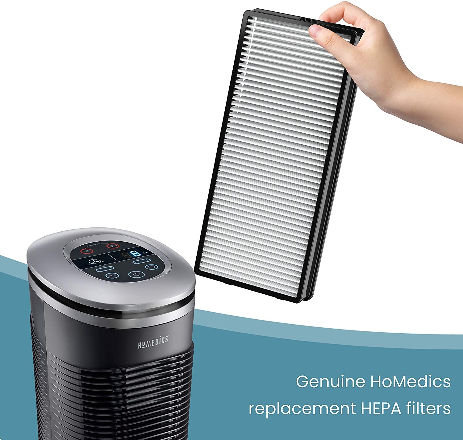 HoMedics Tower Air Cleaner Replacement Filters ATOFL 2 HEPA Filters