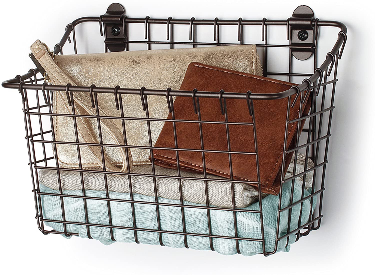 6/30M Spectrum Vintage Large & Wall Mount Basket in Bronze