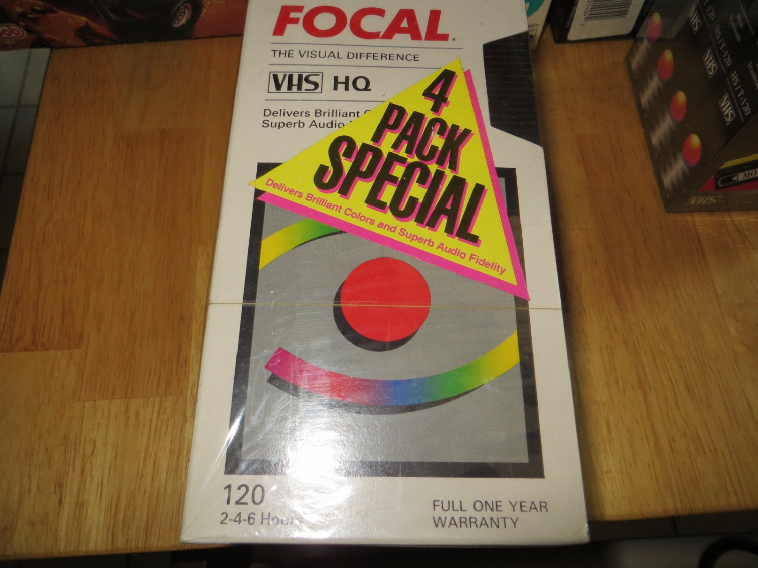 Focal 4 Pack T-120 VHS Tapes