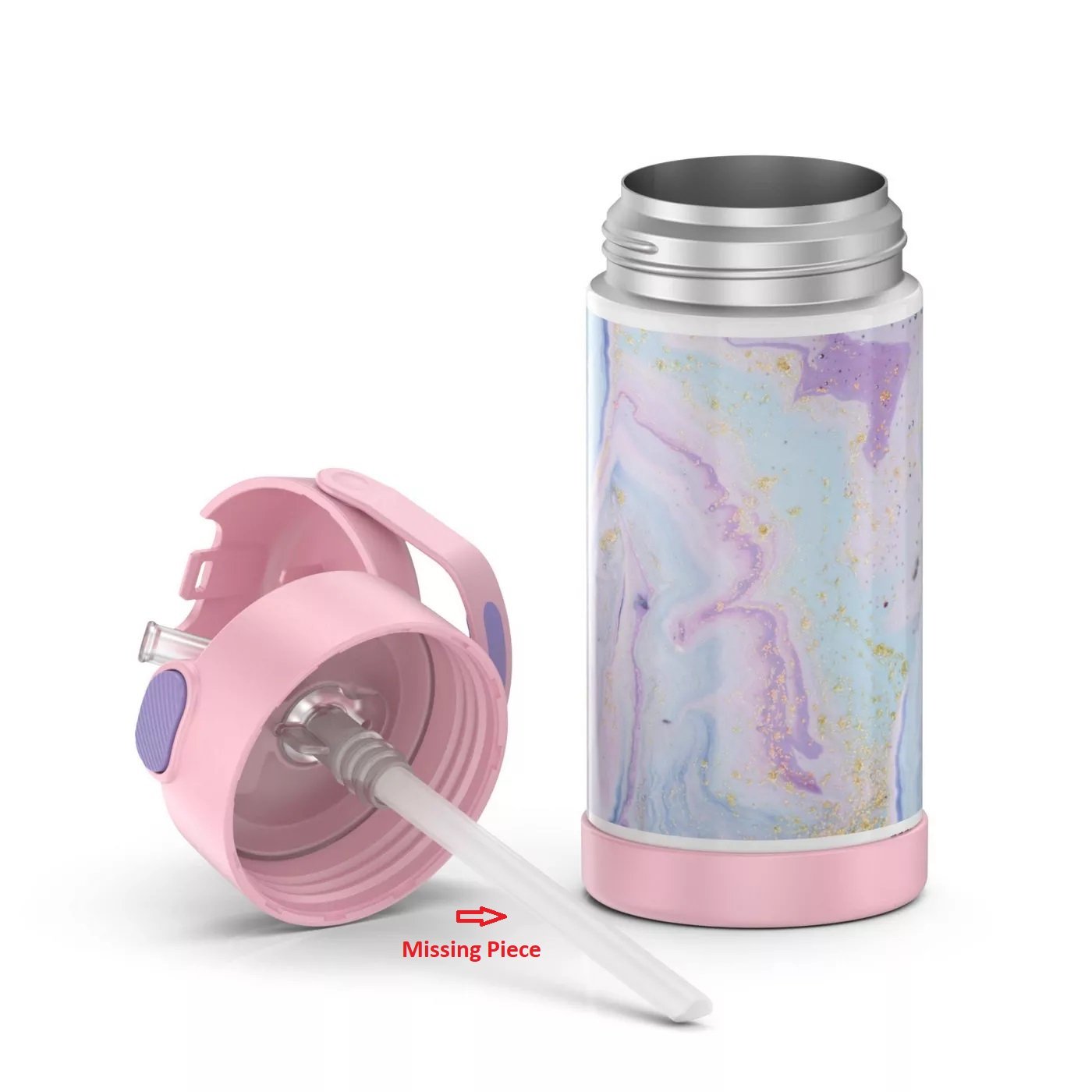 08/25E Thermos 12oz FUNtainer Water Bottle with Bail Handle Dreamy