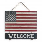 Celebrate Americana Together Welcome Wood Flag Wall Décor