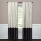 84x50 Blackout Color Block Curtain Panel Dark Gray - Project 62