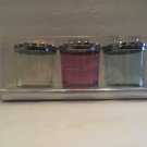 Set of 3 Amici Glass Votive Candle Holders