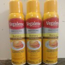Vegalene Professional Grade Buttery Cooking Spray 17 oz, Set of 3