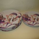 9pc Oval Floral Melamine Dinnerware