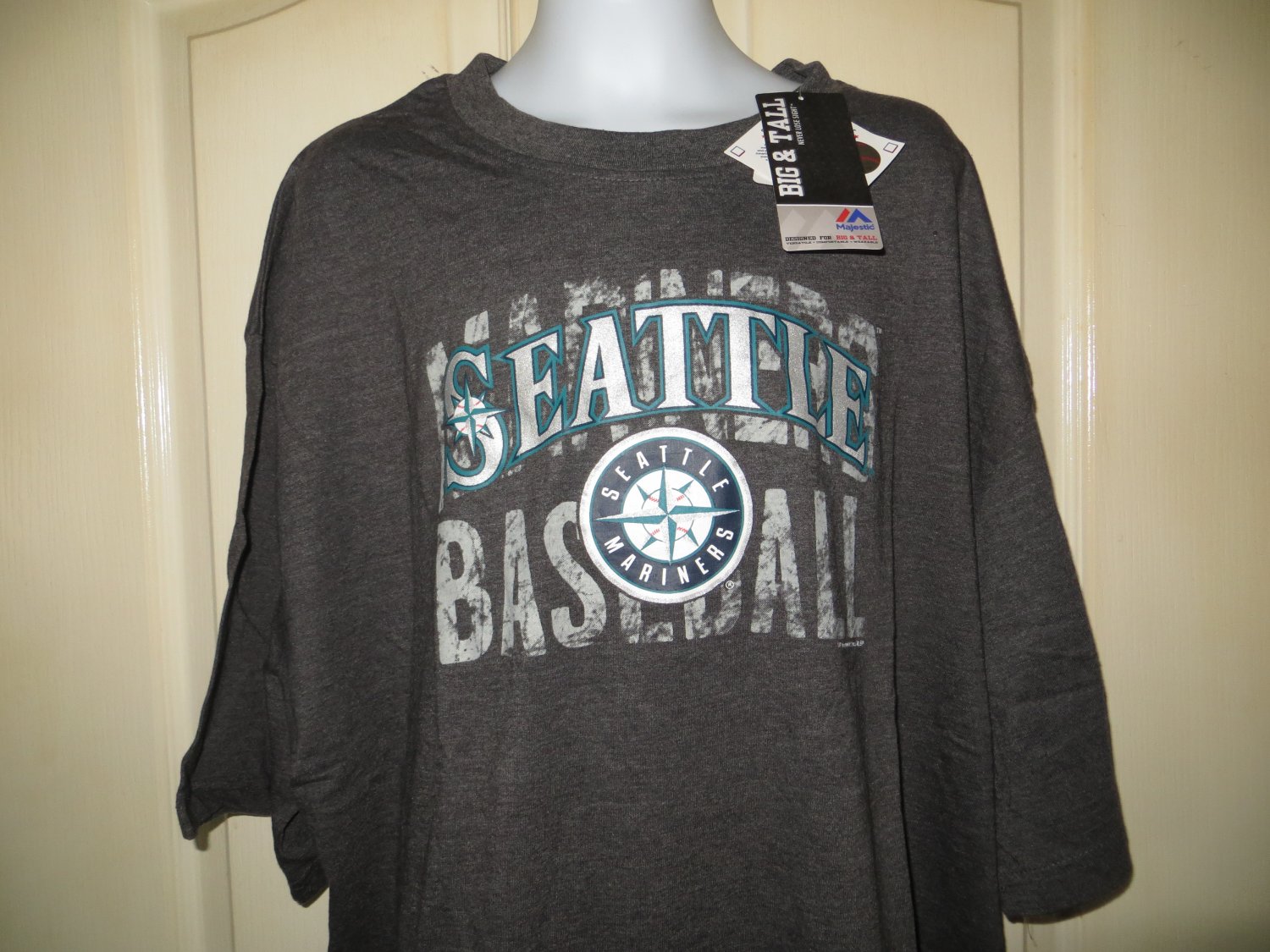 Majestic Seattle Mariners Big & Tall T-Shirt, 2XLT