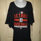 Women's Majestic Detroit Baseball T-Shirt, Black, 4XL