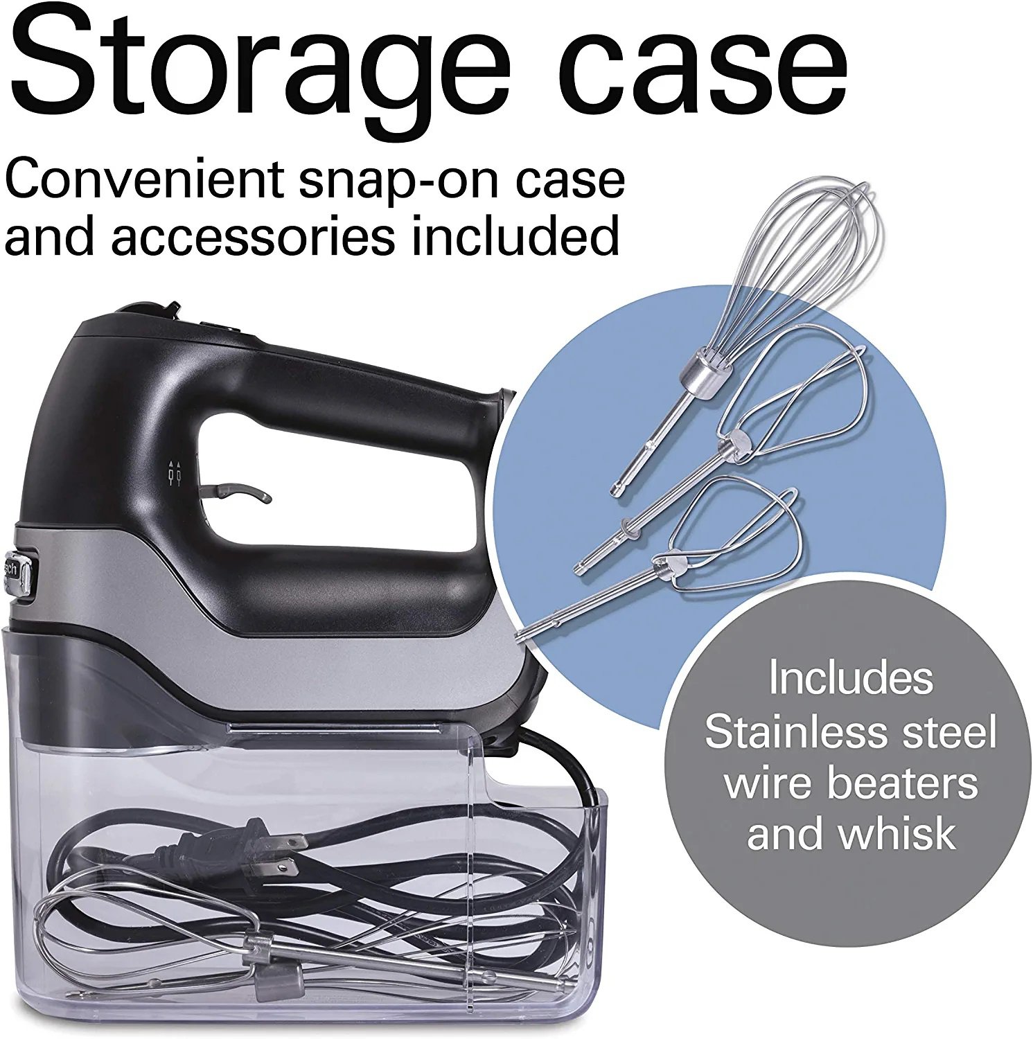 Hamilton Beach Professional 5Speed Hand Mixer Black