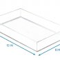 Squared Away Large Clear Cosmetic Tray 8X12