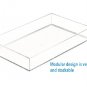 Squared Away Large Clear Cosmetic Tray 8X12