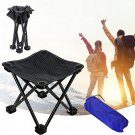 Portable Folding Camping Stool Small Camp Stool Compact Lightweight Foot Stool with Carry Bag