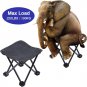 9/22E Portable Folding Camping Stool Small Camp Stool Compact Lightweight Foot Stool with Carry Bag