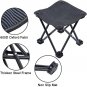9/22E Portable Folding Camping Stool Small Camp Stool Compact Lightweight Foot Stool with Carry Bag