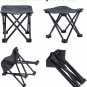 9/22E Portable Folding Camping Stool Small Camp Stool Compact Lightweight Foot Stool with Carry Bag