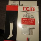 FUTURO T.E.D. Anti Embolism Knee Length Closed Toe Stockings 18mm/HG, Large