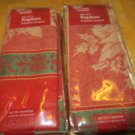 Winter Wonderland Set of 2 4pk Poinsettia Jacquard Cloth Napkins